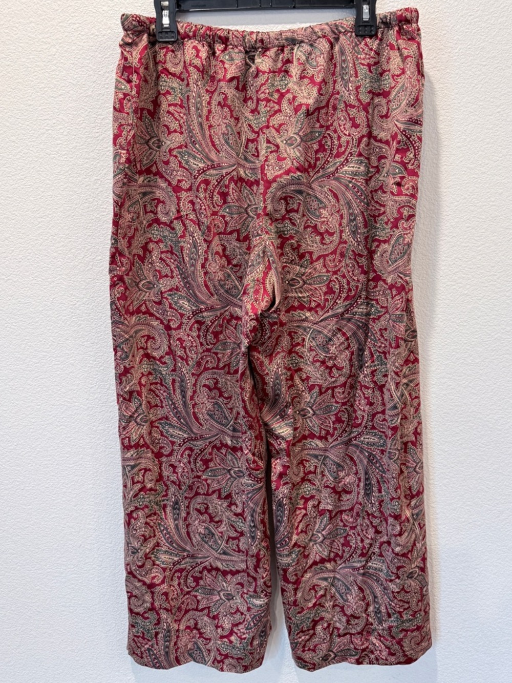 Lauren Ralph Lauren Paisley Pajama Set XL Old Money Dark Academia Luxe Lounge - Picture 9 of 14